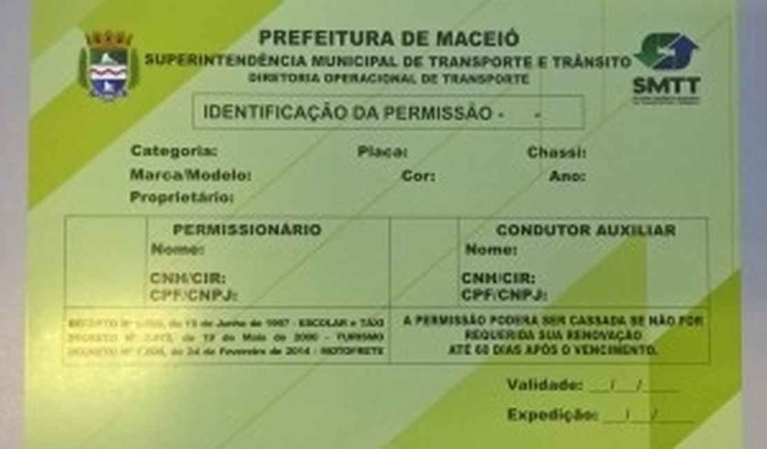 Fiscalização: novo cartão passará a identificar taxistas