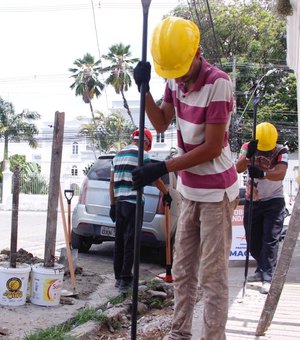 Infraestrutura inicia regularização das calçadas e acessibilidade no Centro de Maceió