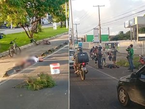 Ciclista morre após colisão com motocicleta na manhã deste sábado em Maceió