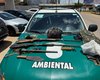 Polícia apreende armas de fogo e resgata animais silvestres no interior de AL