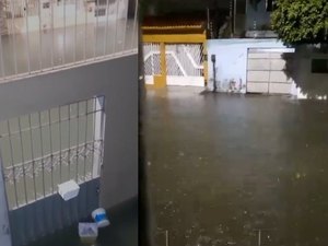 [Vídeo] Transbordamento gera novos transtornos em rua no bairro do Prado