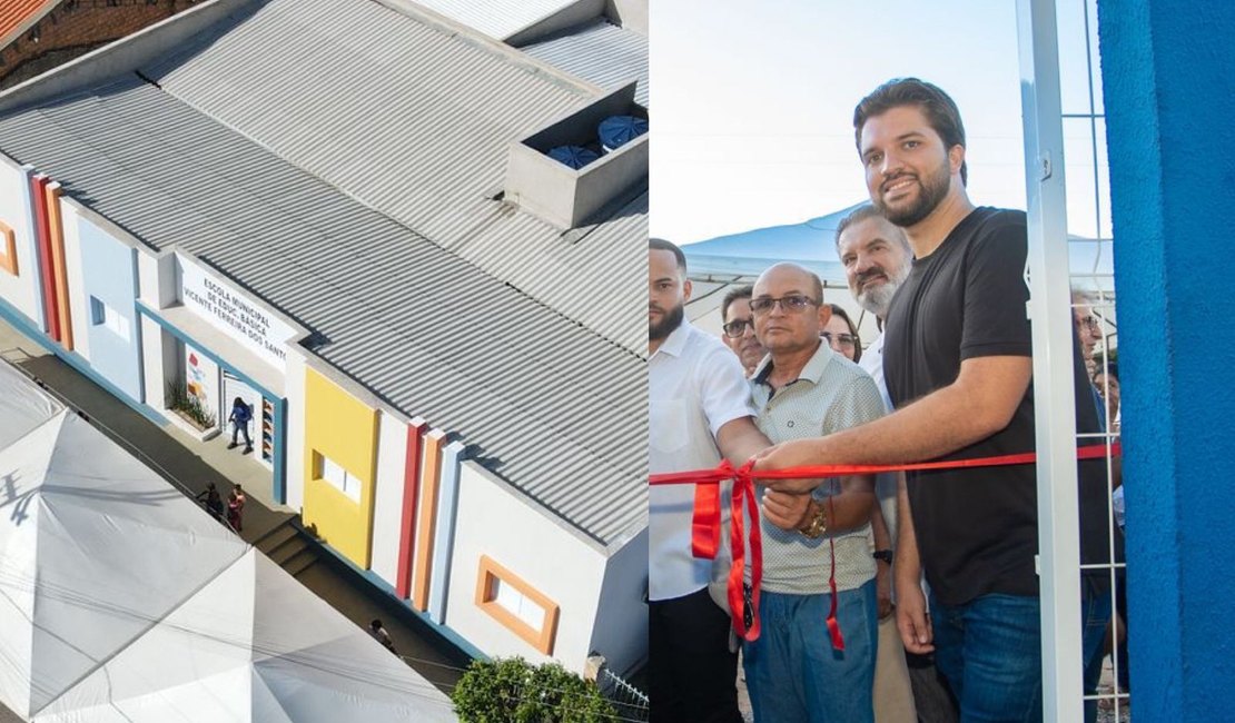 Prefeito Lucas Santos inaugura escola, UBS e ‘Beco da Alegria’ em Traipu