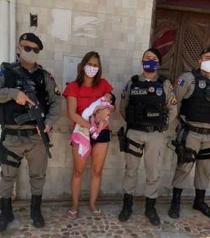 Cabo da Polícia Militar consegue salvar bebê engasgado no Sertão
