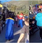 Briga entre Homem-Aranha, Pantera Negra e Super Mario de trenzinho no RJ repercute nas redes