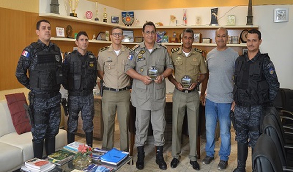 Militares do 3º BPM de Arapiraca visitam Comando-Geral
