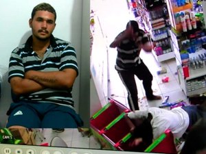 Homem acusado de matar vítima a facadas dentro de farmácia é detido pela polícia