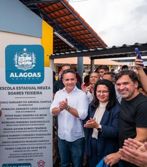 Paulo Dantas e prefeito Carlos inauguram escola e autorizam construção de nova UPA em Rio Largo