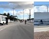 Carro e micro-ônibus de transporte alternativo colidem na Av. Gustavo Paiva