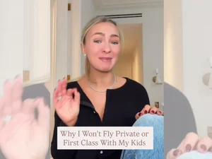 Mãe explica por que não deixa os filhos viajarem na classe executiva