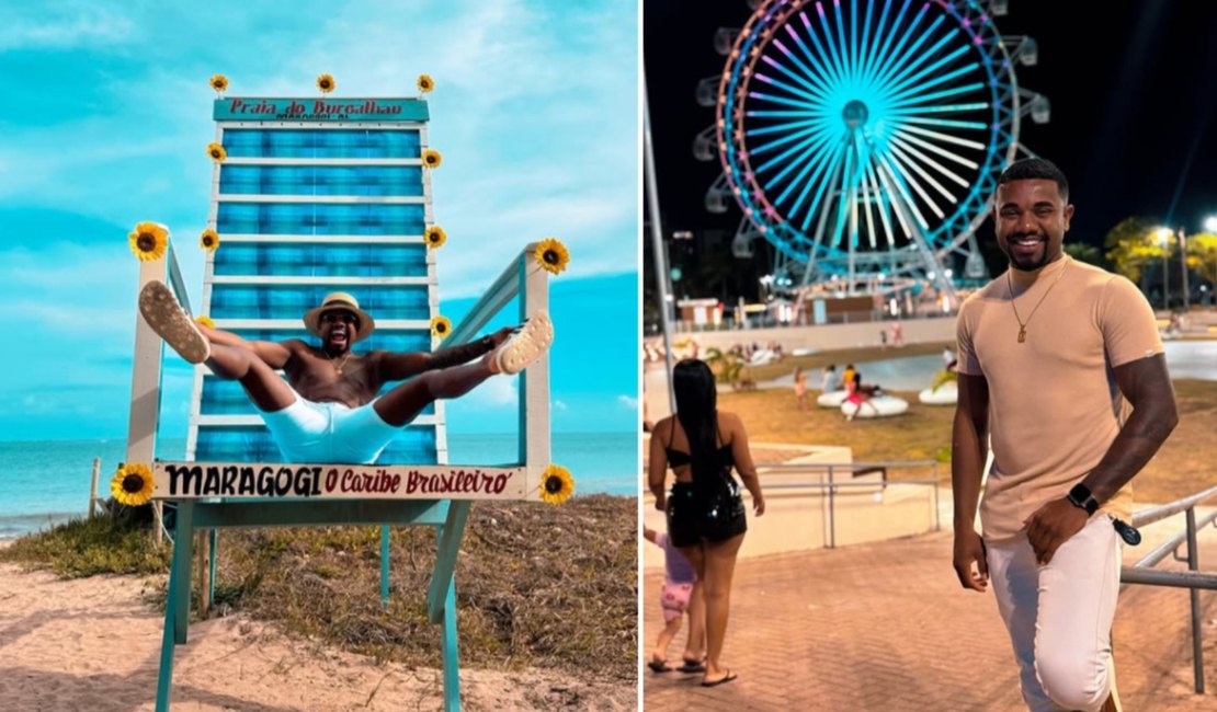 Davi Brito, campeão do BBB24, curte férias em Alagoas: 'o Caribe brasileiro é aqui'