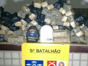 Homem é preso com mais de 80 kg de maconha em Maceió
