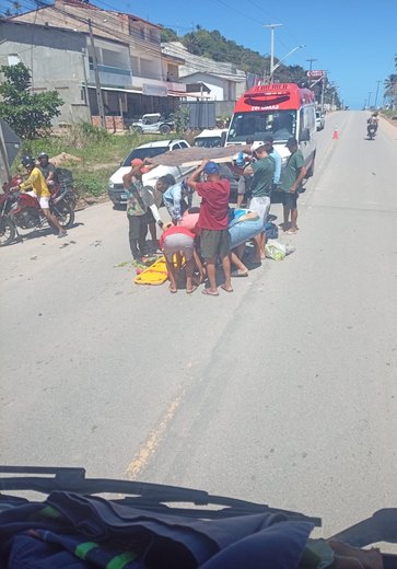 Motociclista fica ferido após colisão com carro em Maragogi