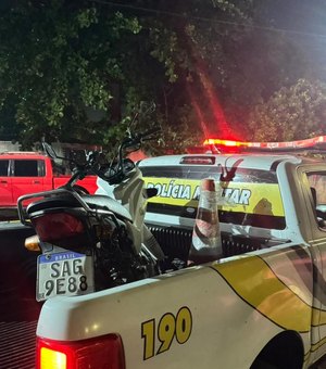 Polícia Militar recupera motocicleta furtada no bairro da Santa Lúcia, em Maceió