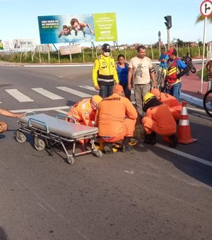 Homem de 34 anos sofre acidente na Avenida Josefa de Melo