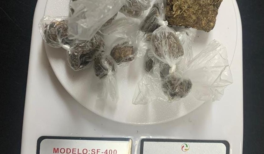 Adolescente é apreendido com maconha no município de Taquarana