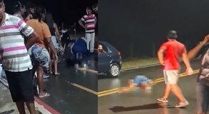 ﻿﻿Motociclista tenta desviar de mulher na pista e os dois morrem na ﻿AL-120 ﻿no Sertão de Alagoas