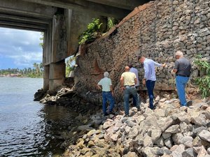 DER descarta risco de desabamento de ponte que liga Massagueira à Barra Nova, em Marechal Deodoro