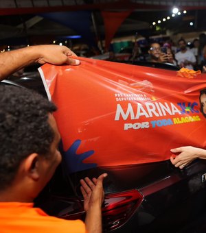 Marina JHC inicia pré-candidatura com grande adesivaço e apoio popular em Maceió