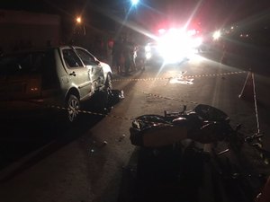 Motociclista morre após colisão com carro em rodovia de Craíbas