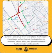 Trechos de vias serão interditados neste fim de semana para obras de drenagem em Arapiraca