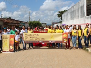 Escolas de Craíbas realizam ação relacionada ao movimento Setembro Amarelo