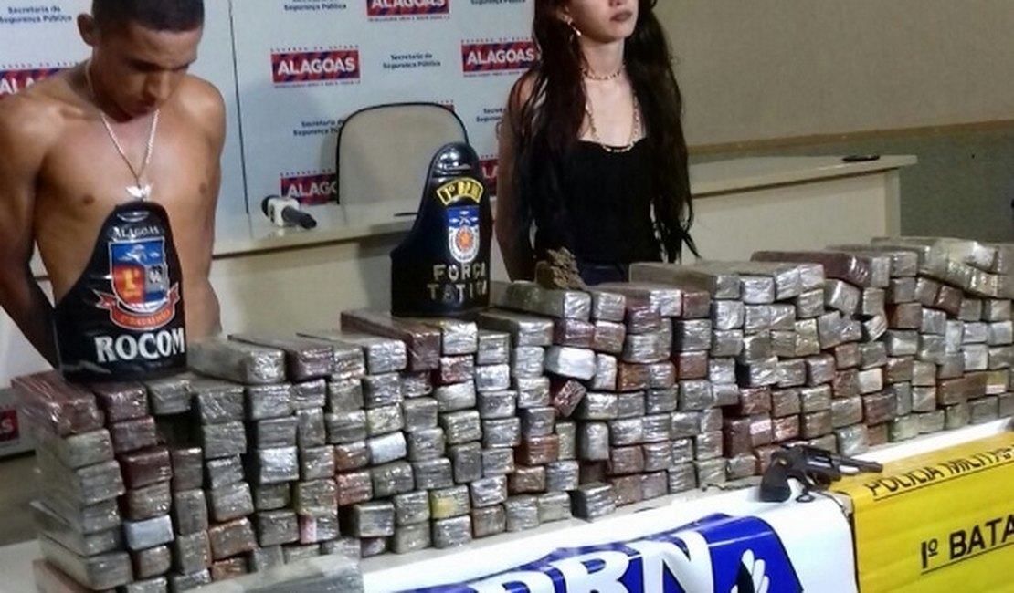 Pernambucana é presa com 130 quilos de maconha em AL