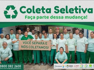 Campanha reforça serviços da coleta seletiva em Maceió