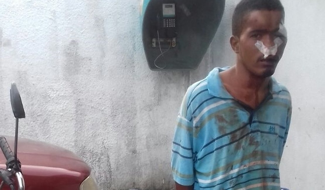 Perseguição policial deixa suspeito ferido e uma pessoa consegue fugir em Maceió