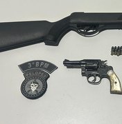 Polícia apreende armas de fogo após briga entre irmãos em Arapiraca