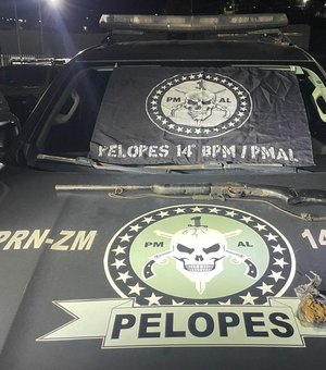 Polícia apreende espingarda e maconha na zona rural de Joaquim Gomes