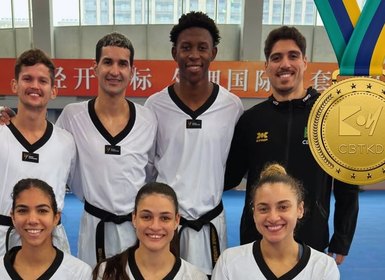 Brasil é tricampeão na Copa do Mundo por equipes de taekwondo na China