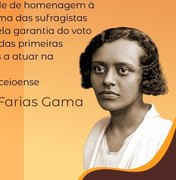Prefeitura faz tributo à Almerinda Farias Gama, ícone na luta pelo voto feminino