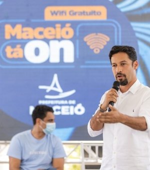 Rodrigo Cunha anuncia que 100% dos municípios de AL já contam com internet Wi-Fi grátis