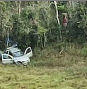 Motorista de Arapiraca cochila ao volante e veículo cai em ribanceira no Distrito de Pindorama em Coruripe