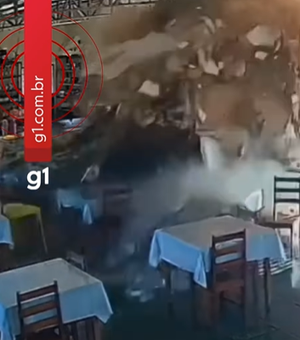 Caminhoneiro é atingido por motorista bêbado e vai parar dentro de restaurante em MT