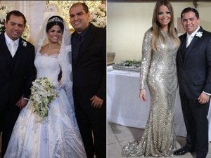 Xand se emociona em casamento com ex-dançarina do Aviões do Forró