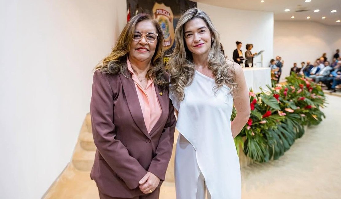 Senadora Eudócia destaca valorização feminina na posse da nova superintendente da PF em Alagoas