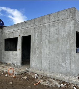 Obra do Residencial Prefeito Gileno avança em Palmeira dos Índios