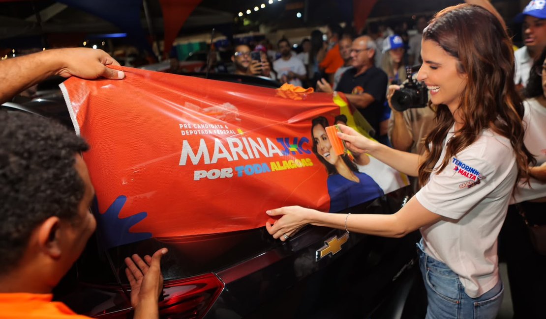 Marina JHC inicia pré-candidatura com grande adesivaço e apoio popular em Maceió