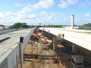 Obras do Viaduto da PRF evoluem com três frentes de serviços simultâneas