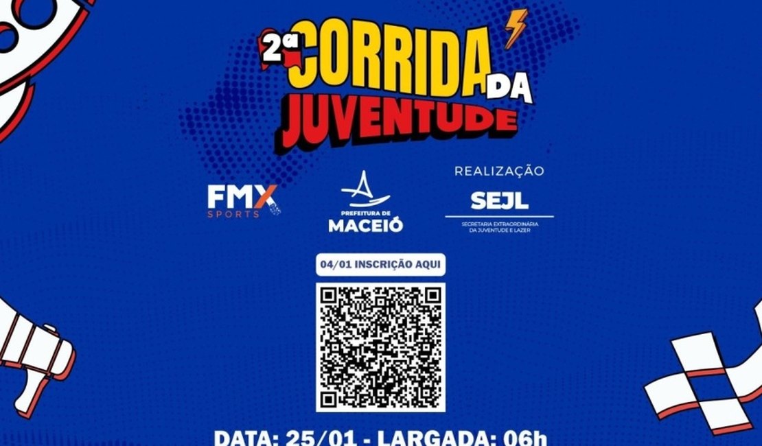 Prefeitura de Maceió realiza 2ª Corrida da Juventude no dia 25 de janeiro