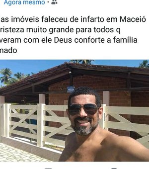 “Douglas Imóveis” morre de infarto em Maceió