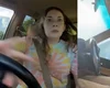 Mulher se empolga com música de Britney Spears e capota o carro
