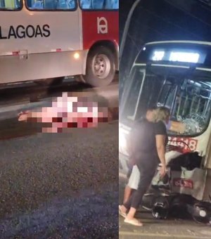 Motociclista morre após colisão com ônibus na Avenida Menino Marcelo, em Maceió