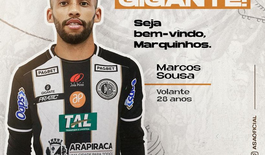 Contratação: ASA anuncia volante mineiro com experiência no futebol paulista