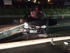 Bebê de seis meses fica ferido em colisão na AL 101 Norte, em Jacarecica