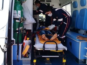 Pai e filhos ficam feridos em acidente na AL-115 em Arapiraca