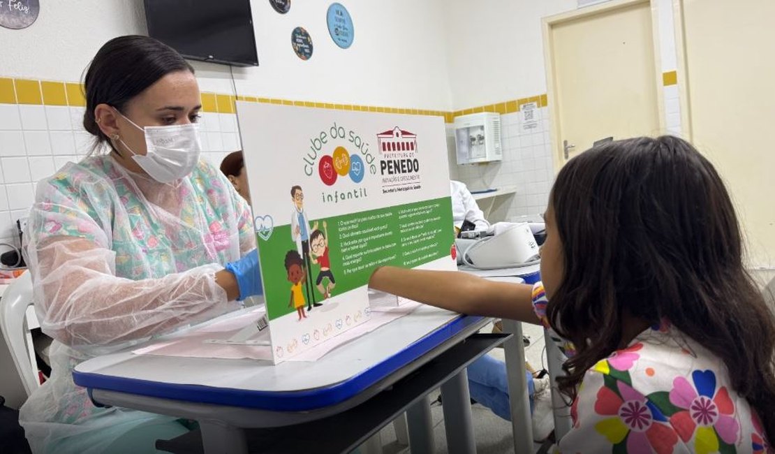 Projeto Clube da Saúde Infantil atende crianças matriculadas em escolas da Prefeitura de Penedo