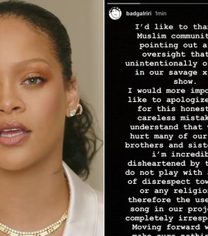 Rihanna pede desculpas após acusação de islamofobia: