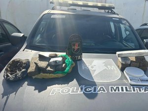 Polícia Militar apreende arma, 4,2 quilos de maconha e prende motorista embriagado em Maceió